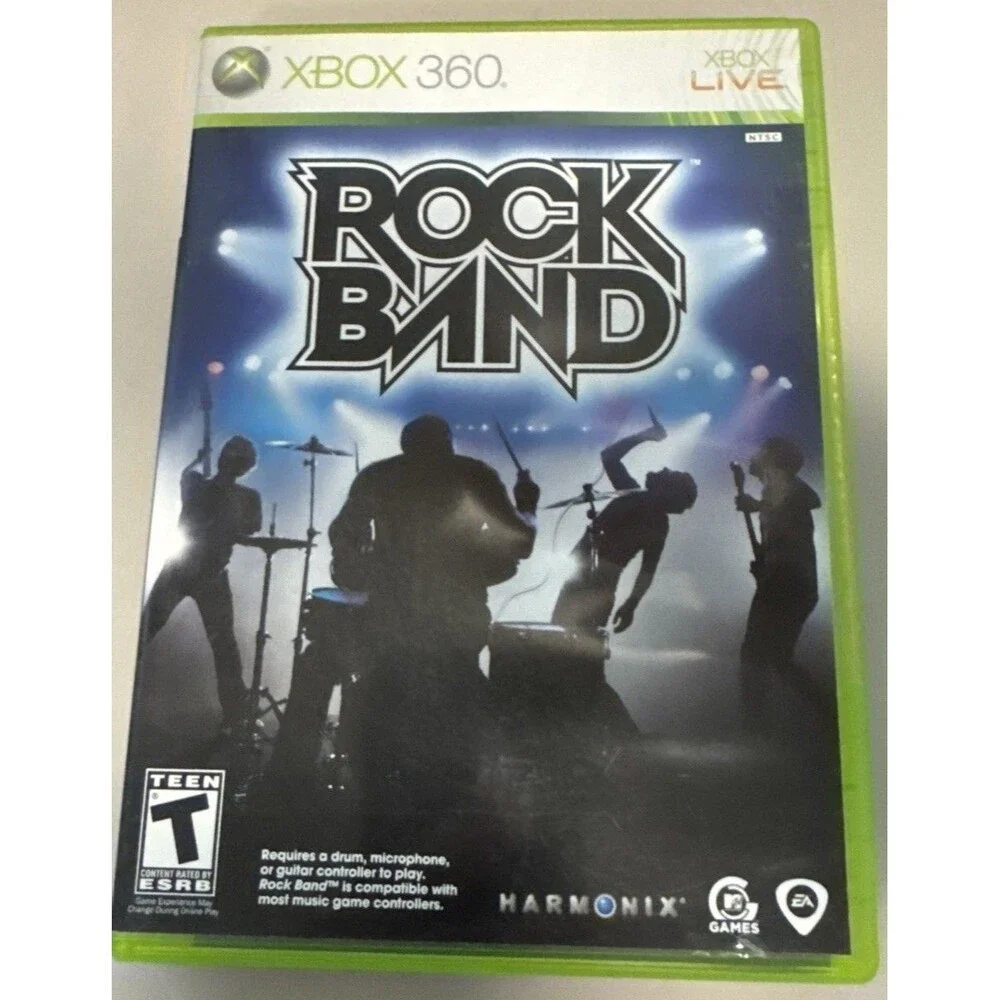 Rock Band Microsoft Xbox 360 2007 CIB TESTED WORKS GOOD DISC